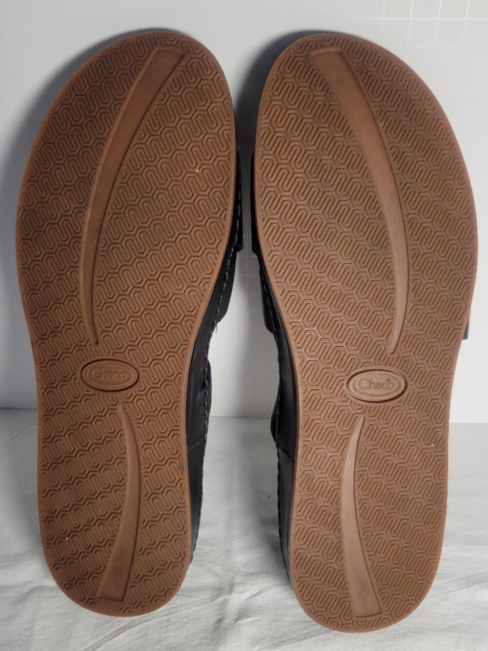 Chaco Wayfarer Black Leather Slide Sandals Women's 11 EU 42 - Picture 11 of 11